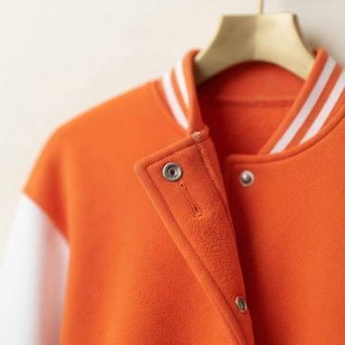 Conjunto deportivo para mujer de chaqueta universitaria y mono naranja [Talla S] 25usd - Img 124799142