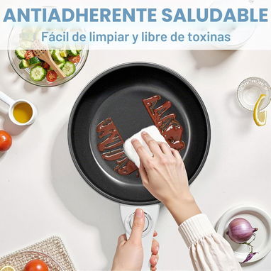 🍳Sartén antiadherente 1.5L - DEZIN - Ideal para usar con estaciones de energía⚡ - 5/6