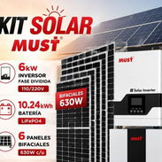 Inversor must 6k + Batería must de 10.24kwh + 6 paneles bifasial de 630w *Domicilio includo - Img 56868552