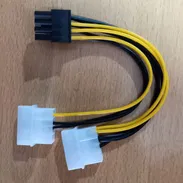Adaptador de corriente para tarjetas gráficas 2 MOLEX a 8 pines - Img 53888510