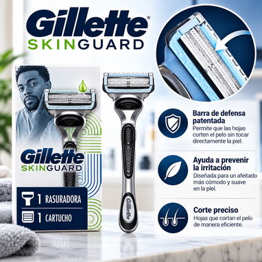 Cuchilla de Afeitar Gillette SkinGuard para Hombre – Ayuda a Reducir la Irritación - 2/5