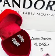 Aretes Pandora S925. Incluimos garantía. LM joyeria - Img 49956140