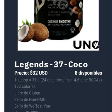 Legends 37 Cereal de frutas, Chocolate,Coco, Fresa - Img 122129765