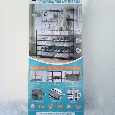 Organizador de Zapatos 4 Niveles con Perchero 🤩 - Img 119879607