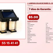 LAMPARA SOLAR DE PARED CL-228 VPT-0170 - Img 56216077