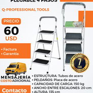 ESCALERA PLEGABLE DE 4 PELDAÑOS. - Img 55669888