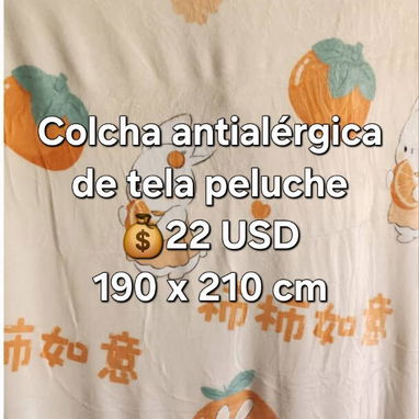 🔖Colchas antialérgicas de tela peluche y durazno Cameras, Queen y King - 7/10
