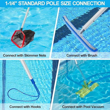 Vara telescópica profesional para limpieza de piscina ⭐ vara de piscina - vara de piscina - vara de piscina - ⭐️ - Img 82964156