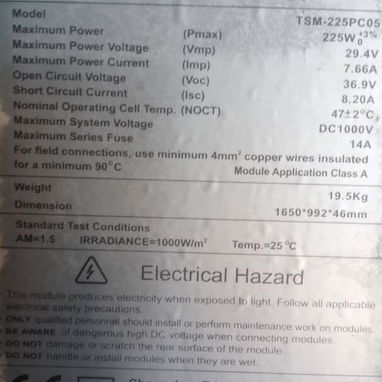 Panel Solar de 230 Wats - Img 124969154