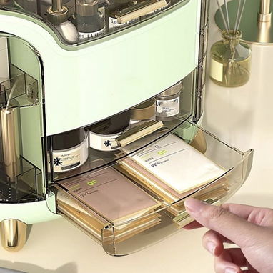 Organizador de Maquillaje con Tapa Transparente(CVV+) - Img 124176610