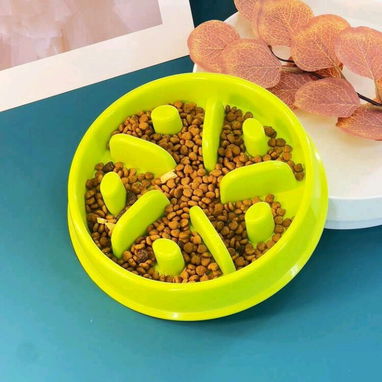 Plato para mascotas comederos de alimentación lenta antiasfixia - Img 71525039