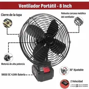 Ventilador recargables o portátil. Ideal para cuando no hay luz - Img 50118131