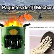 Paquetes de 10 mechas de fogón de petróleo o queroseno - Img 54788601