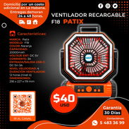 🍃F18 🍃 VENTILADOR RECARGABLE F18. DAMOS FACTURA Y GARANTÍA, TENEMOS MENSAJERÍA. TLF 54833699 - Img 57896152