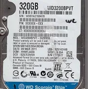 WD3200BPVT-24ZEST0, DCM HHMTJABB, Western Digital 320GB SATA 2.5 Disco duro 53274327 - Img 49827527
