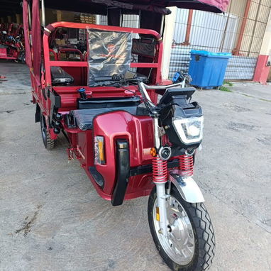 Triciclo JINPENG Híbrido: 1500W, 80-100km, 500kg, frenos tambor, LED y extensor 5000W. ¡5100 USD con factura y envío! 🛺 - 3/4