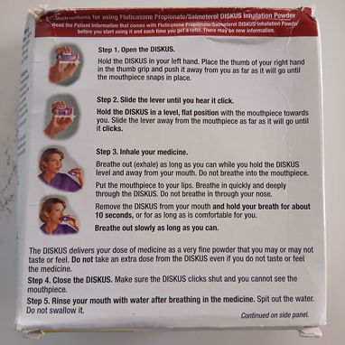 Fluticasone Propionate/ Salmeterol. Inhalador oral de fluticasona y salmeterol - 2/2