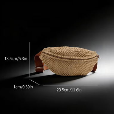 - Bolso de Paja para Playa con Cremallera - Img 127384668