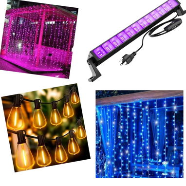 Luces de discoteca, máquinas de humo y audios - 2/3