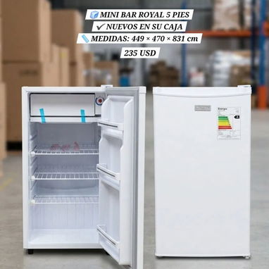 Minibar royal negro y blanco 5.5 pies - Img 122767747