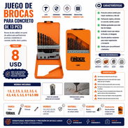 JUEGO DE BROCAS PARA CONCRETO FINDER 13 PCS - Img 57011543