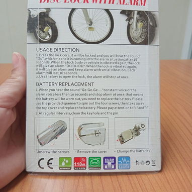 🚨 18 USD 🚨 CANDADO CON ALARMA PARA BICIS Y MOTOS. MENSAJERÍA CON FACTURA Y GARANTÍA 15 DIAS. TLF 54833699 - Img 107577819