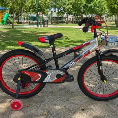 [BIC]🍂Bicicleta infantil para niños y niñas medida 20 en verde, naranja y violeta - 2/3