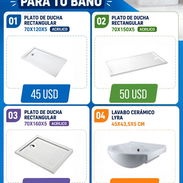 Plato de ducha, lavabo - Img 57011997
