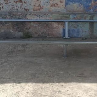 Bases para montaje de  4 Paneles con sus patas y vigas Galvanizado - 4/5