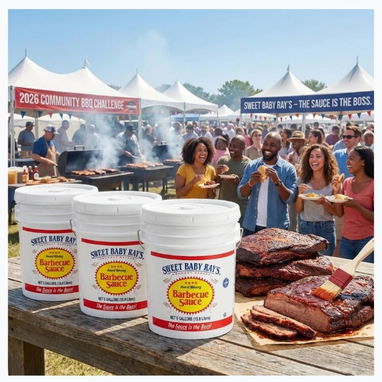 Sweet Baby Ray's BBQ Sauce 5 Gallon – Bulk Food Service Pail - 6/7