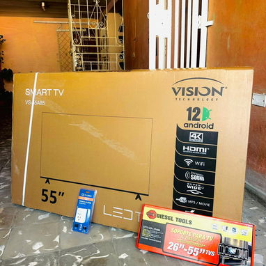 TELEVISOR VISIÓN 55 PULGADAS 4 K UHD CON CAJITA INTERNA Y SOPORTE DE PARED - Img 119270726