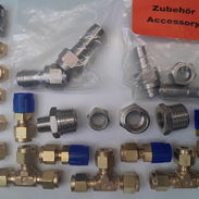 Set de conexiones/fittings de tubería de cobre 1/4" para refrigeración, gas y agua - Img 54765282