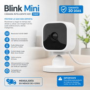 Cámara de seguridad Inteligente WiFi 1080P con detección de movimiento -  Blink Mini 🔒🌐 $27.90 - Img 56381482