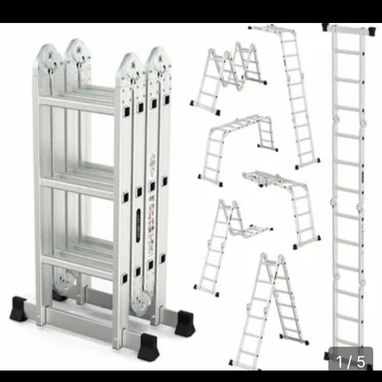 Escalera 🪜 multifuncional de aluminio nueva varios tamaños y tienen 4 formas de uso - Img 126773599