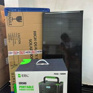 🚨Nueva Oferta EBL de 500w pico 1000w 519wh con panel solar de 100w con todos sus cables - Img 57656697