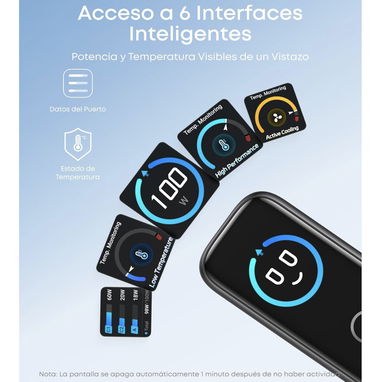 CARGADOR 100W ANKER ORIGINAL | NUEVO Y SELLADO | PANTALLA INTELIGENTE | Centro Habana 85 - 3/9