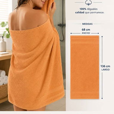 🏠 Toallas de Baño 100% ALGODÓN (Varios Colores) - 7/10