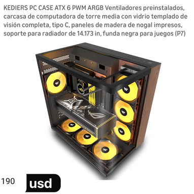 Chasis Gamers desde los 80-90-190 usd todo nuevo en caja M-ATX , ITX - Img 122538908