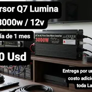 Inversor de Corriente DC a AC / 12v a 120v, 3000w Q7 - Lumina, Garantía de 1 mes, Entrega por un mínimo costo adicional - Img 50368402