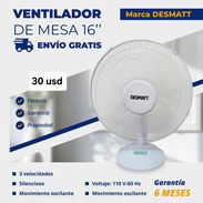 Ventilador de mesa de 16 pulgadas con envío incluido, yoafadia 💯 - Img 57534264