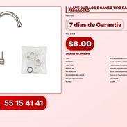LLAVE CUELLO DE GANSO TIRO RÁPIDO PARA FREGADERO VPT-0182 - Img 56216127