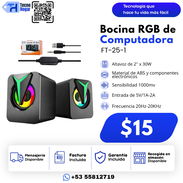 Bocinas para PC RGB FT-25-1 - Img 55628413