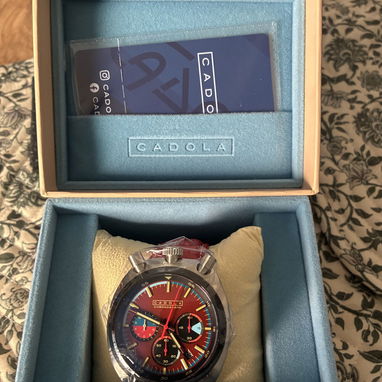 Reloj nuevo de hombre CADOLA Bola de Fuego Roja - 6/6