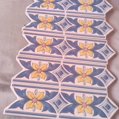 Cemento blanco y veis y gris cintillo metálicos y plástico mata junta cenefas juegos de baño losas de piso - 5/7