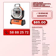 VENTILADOR RECARGABLE PORTÁTIL F6 CON LUZ LED 20000mAh NARANJA VPT -0277 - Img 57870609