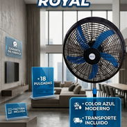 Ventilador de Pedestal Royal 18 pulgadas color Azul precio 70 USD Transporte incluido Factura y Garantía - Img 56035750