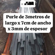 Purles de 3 m de largo x 7 cm de ancho x 3 mm de grosor - Img 55674186