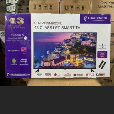 Smart TV 43 pulgadas Challenger FULL HD Android 14 Incluye base para la pared, y 2 mandos $235 USD Transporte Adicional - Img 121404336