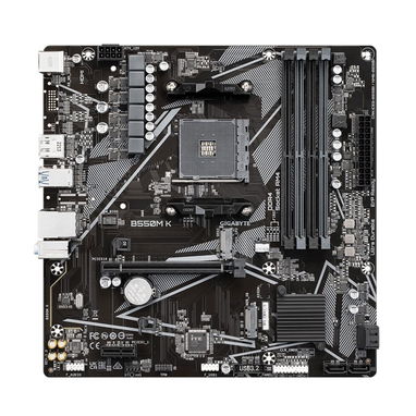 Motherboard GIGABYTE B550M K – AM4 Ryzen 3000/4000/5000, Micro-ATX, DDR4, PCIe 4.0, Dual M.2 🌐 125.71 USD - 2/8