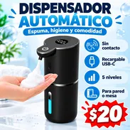 DISPENSADOR DE JABÓN | SIN CONTACTO | DISPENSADOR ELÉCTRICO | JABÓN EN GEL | SENSOR INFRAROJO | COCINA Y BAÑO - Img 58208609